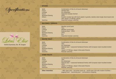 Image of 1445 Sq.ft 2 BHK Apartment / Flat for sale in Lotus Elise, Sector 99, Gurgaon for Rs. 15500000