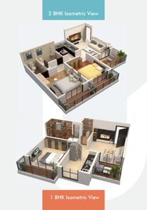 Image of 670 Sq.ft 1 BHK Apartment / Flat for sale in Tulip Heights, Kalyan East, Kalyan for Rs. 4500000
