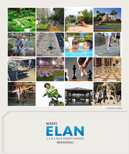 Image of 803 Sq.ft 2 BHK Apartment / Flat for sale in Nyati Elan Central, Wagholi, Pune for Rs. 6320000