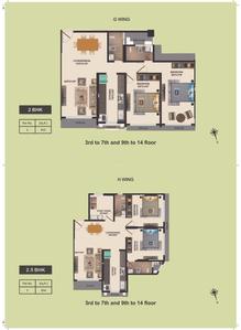 Image of 700 Sq.ft 2 BHK Apartment / Flat for sale in Ashapura Zynergy, Chembur, Mumbai for Rs. 16000000