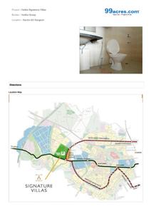 Image of 2205 Sq.ft 4 BHK Villa for sale in Vatika Signature Villas, Sector 82, Gurgaon for Rs. 69000000