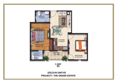 Image of 1450 Sq.ft 3 BHK Apartment / Flat for sale in SK The Grand Estate 2, Noida Extension, Greater Noida for Rs. 6799000