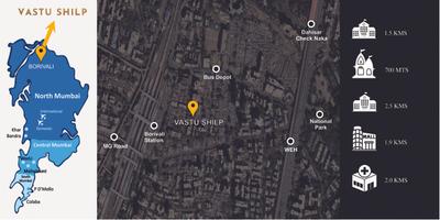 Image of 500 Sq.ft 1 BHK Apartment / Flat for sale in Vastu Shilp, Borivali East, Mumbai for Rs. 11500000