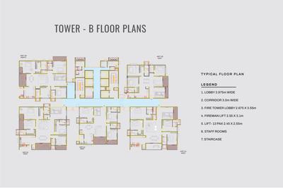 Image of 3814 Sq.ft 4 BHK Apartment / Flat for sale in R ONE Diamond Towers, Financial District, Hyderabad for Rs. 37800000
