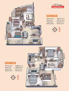 Image of 800 Sq.ft 2 BHK Apartment / Flat for sale in Saidham Kohlis Avenue, Mira Patti, Allahabad for Rs. 5811313