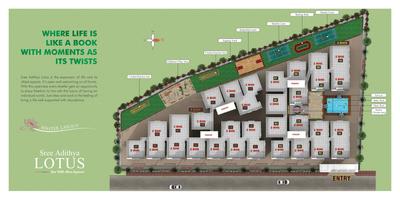 Image of 1118 Sq.ft 2 BHK Apartment / Flat for sale in Sree Adithya Lotus, K R Puram, Bengaluru for Rs. 8500000