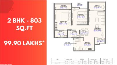 Image of 1816 Sq.ft 3 BHK Duplex for sale in Intofinity Kohinoor Anantara, Pimpri, Pune for Rs. 15900000