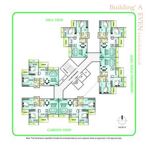 Image of 970 Sq.ft 2 BHK Apartment / Flat for sale in Arihant Abhilasha, Kharghar, Navi Mumbai for Rs. 11000000