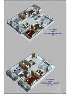 Image of 1120 Sq.ft 2 BHK Apartment / Flat for sale in Smart MR Green Woods, Electronic City, Bengaluru for Rs. 6700000
