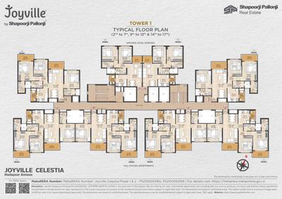 Image of 1000 Sq.ft 2 BHK Apartment / Flat for sale in Joyville Celestia, Shewalewadi, Pune for Rs. 6800000
