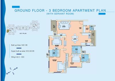 Image of 1866 Sq.ft 3 BHK Apartment / Flat for sale in RNS Shanthi Nivas, Yeswanthpur, Bengaluru for Rs. 25000000