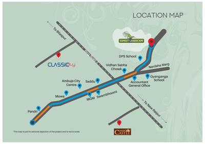 Image of 1530 Sq.ft Residential Plot / Land for sale in Sumeet Landscape, Semariya 2, Raipur for Rs. 3825000