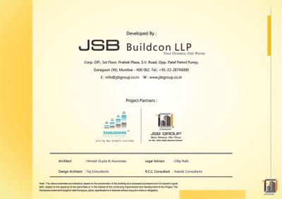 Image of 500 Sq.ft 1 BHK Apartment / Flat for sale in JSB Nakshatra Greens, Naigaon East, Naigaon for Rs. 3100000
