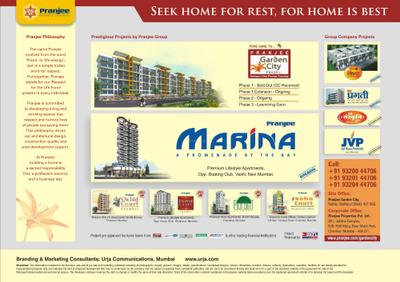 Image of 940 Sq.ft 2 BHK Apartment / Flat for sale in Pranjee Garden City, Badlapur East, Badlapur for Rs. 4500000