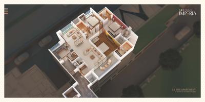 Image of 1800 Sq.ft 4 BHK Apartment / Flat for sale in Fortune Imperia, Bhayli, Vadodara for Rs. 16500000
