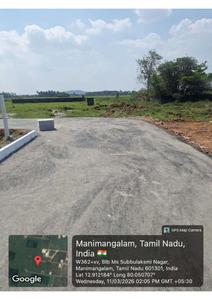 Image of 760 Sq.ft Residential Plot / Land for sale in Budget Sai M S Subbulakahmi Nagar, Manimangalam, Chennai for Rs. 2310000