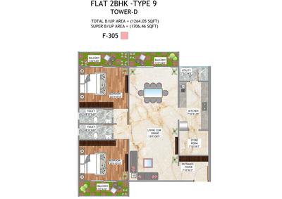 Image of 496 Sq.ft 1 BHK Apartment / Flat for sale in Samdariya New Gorakhpur, Gorakhpur, Jabalpur for Rs. 3500000