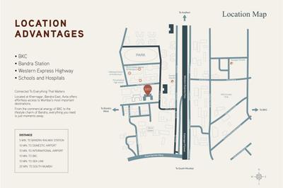 Image of 1300 Sq.ft 3 BHK Apartment / Flat for sale in Tristar BC Corp Avita, Bandra East, Mumbai for Rs. 40000000