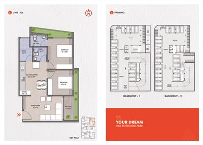Image of 1350 Sq.ft 2 BHK Apartment / Flat for sale in Harnav Lavish, Zundal, Ahmedabad for Rs. 4950000