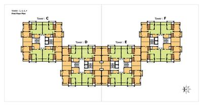 Image of 964 Sq.ft 3 BHK Apartment / Flat for sale in Pyramid City 2, Jamtha, Nagpur for Rs. 5500000