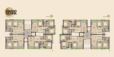 Image of 1309 Sq.ft 2 BHK Apartment / Flat for sale in Ultima The Grand Ultima, Bhimrad, Surat for Rs. 5500000