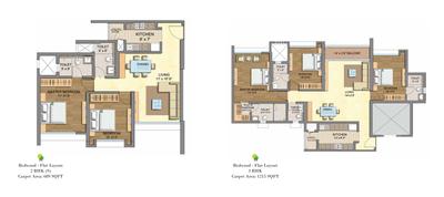 Image of 1910 Sq.ft 4 BHK Apartment / Flat for sale in Runwal Runwal Greens Wing 5 To 8, Bhandup West, Mumbai for Rs. 58000000