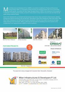 Image of 1080 Sq.ft 2 BHK Apartment / Flat for sale in Milan Earth, Raj Nagar Extension, Ghaziabad for Rs. 7150000