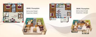 Image of 696 Sq.ft 2 BHK Apartment / Flat for sale in Safety Shree Vinayak Heritage, Patrapada, Bhubaneswar for Rs. 7800000