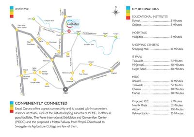 Image of 442 Sq.ft 1 BHK Apartment / Flat for sale in Excel Celestia Residency Wing B And C, Moshi, Pune for Rs. 3700000