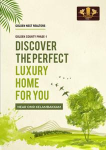 Image of 800 Sq.ft Residential Plot / Land for sale in Golden County Phase 1, Kelambakkam, Chennai for Rs. 3040000
