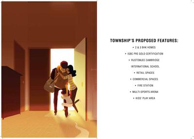 Image of 828 Sq.ft 2 BHK Apartment / Flat for sale in Rustomjee Urbania Azziano Wing E, Thane West, Thane for Rs. 16000000