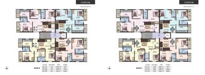 Image of 1139 Sq.ft 2 BHK Apartment / Flat for sale in Colorhomes Castle, Perumbakkam, Chennai for Rs. 5800000