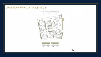 Image of 2500 Sq.ft 3 BHK Apartment / Flat for sale in Lokhandwala Minerva, Worli, Mumbai for Rs. 75000000