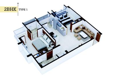 Image of 675 Sq.ft 1 BHK Apartment / Flat for sale in Radhe Residency, Hathijan, Ahmedabad for Rs. 1600000