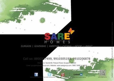 Image of 1183 Sq.ft 3 BHK Apartment / Flat for sale in Sare Green Parc 1, Sector 92, Gurgaon for Rs. 12200000