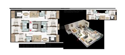 Image of 1700 Sq.ft 3 BHK Apartment / Flat for sale in KBC 26, Narayan Vihar, Jaipur for Rs. 6800000