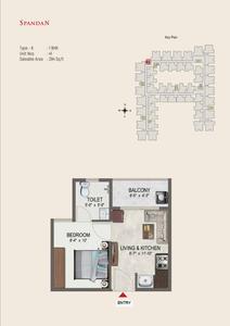 Image of 1144 Sq.ft 3 BHK Apartment / Flat for sale in Sowparnika Spandan, Nallampalayam, Coimbatore for Rs. 9500000