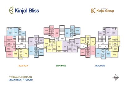 Image of 650 Sq.ft 1 BHK Apartment / Flat for sale in Kinjal Bliss, Boisar, Mumbai for Rs. 2340000
