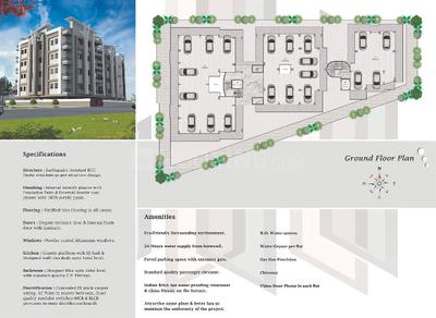 Image of 1000 Sq.ft 3 BHK Apartment / Flat for sale in SB Eshanya Habitat, New Gotri, Vadodara for Rs. 4200000