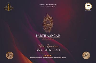 Image of 2120 Sq.ft 3 BHK Apartment / Flat for sale in Parth Aangan, Mansarovar, Jaipur for Rs. 16500000