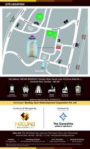 Image of 400 Sq.ft 1 BHK Apartment / Flat for sale in Bombay Slum Orchid Residency, Kandivali West, Mumbai for Rs. 8300000