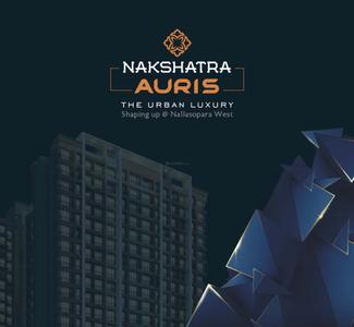 Image of 890 Sq.ft 2 BHK Apartment / Flat for sale in Rajlaxmi Nakshatra Auris, Nalasopara West, Nala Sopara for Rs. 5300000