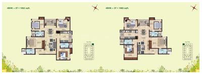 Image of 1423 Sq.ft 2 BHK Apartment / Flat for sale in Casagrand Aldea, Karapakkam, Chennai for Rs. 12500000