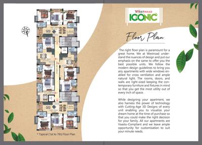 Image of 1313 Sq.ft 3 BHK Apartment / Flat for sale in Westroad Iconic, Rajarhat, Kolkata for Rs. 6200000