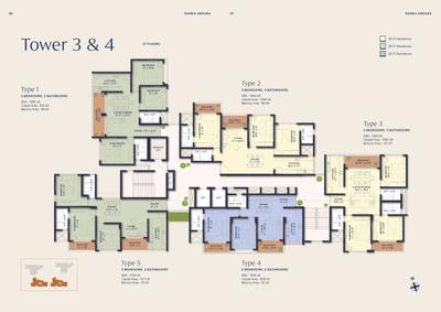 Image of 1285 Sq.ft 2 BHK Apartment / Flat for sale in Ranka Ankura, Thanisandra, Bengaluru for Rs. 15000000