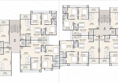 Image of 1260 Sq.ft 2 BHK Apartment / Flat for sale in Saral Parivesh, Chandkheda, Ahmedabad for Rs. 6000000