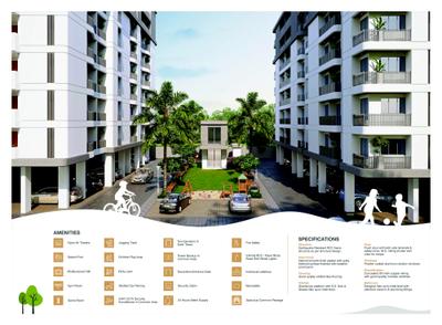Image of 675 Sq.ft 2 BHK Apartment / Flat for sale in Shivalik Grace, Bhayli, Vadodara for Rs. 4000000