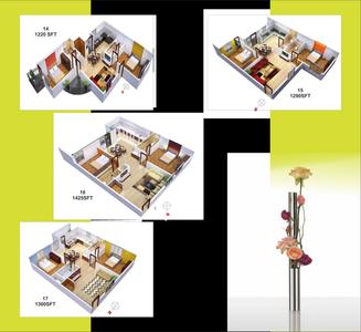 Image of 1500 Sq.ft 3 BHK Apartment / Flat for sale in Sai Sumukha Telecom Clusters, Banashankari, Bengaluru for Rs. 15500000