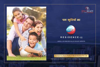 Image of 628 Sq.ft 1 BHK Apartment / Flat for sale in Space Residence II Building No 4 A, Mira Road East, Mira Bhayandar for Rs. 7700000