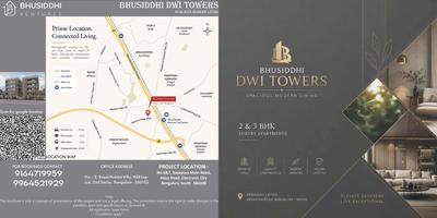 Image of 2100 Sq.ft 3 BHK Apartment / Flat for sale in Bhusiddhi DWI Towers, Electronic City, Bengaluru for Rs. 14900000